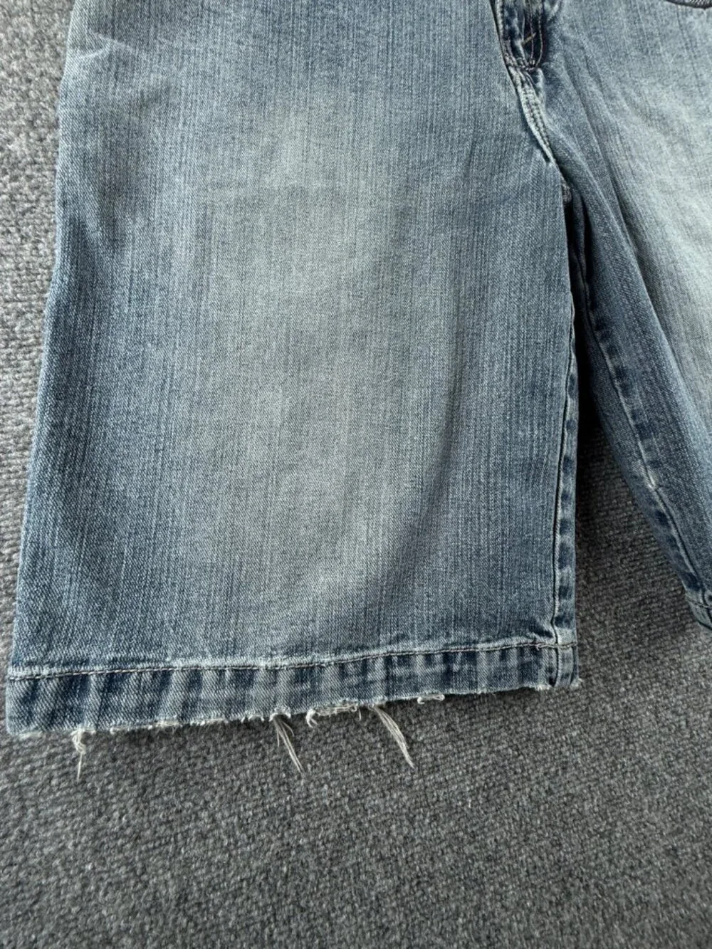 JNCO Carson Jeans Shorts Denim Jorts Blue Zip Fly 31 Men Urban Y2K ACTL 30X12